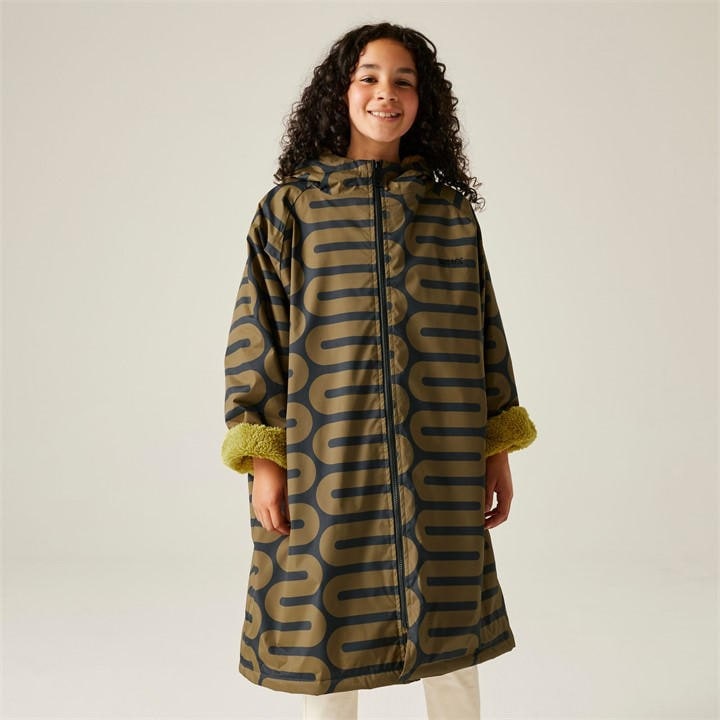 Regatta  Kids Green Kids Orla Changing Robe Hydrofort Robe in Size 9-13yrs, Sports Direct