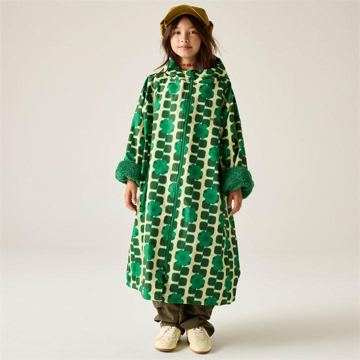 Regatta  Kids Green Kids Orla Changing Robe Hydrofort Robe in Size 7 - 8 Years, Sports Direct