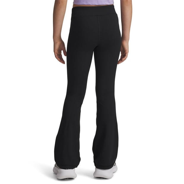 Black/Jet Gray - Under Armour - Kids Motion Flare Leggings
