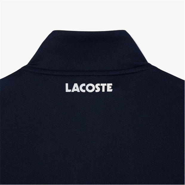 Lacoste Zip-Up Stretch Interlock Tennis Sweatshirt | SportsDirect