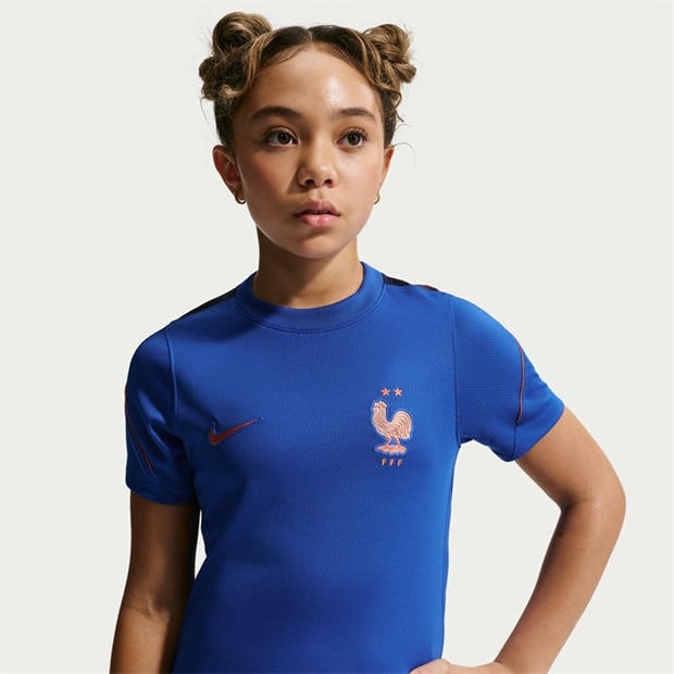 Blue/White - Nike - Kids' France Short Sleeve T-Shirt