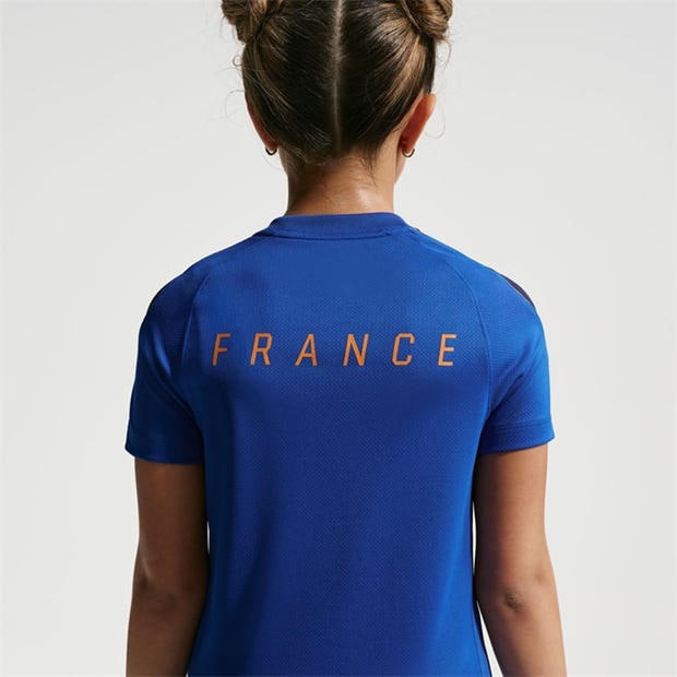 Blue/White - Nike - Kids' France Short Sleeve T-Shirt