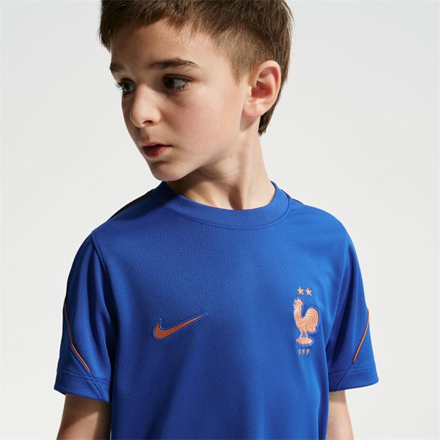 Blue/White - Nike - Kids' France Short Sleeve T-Shirt