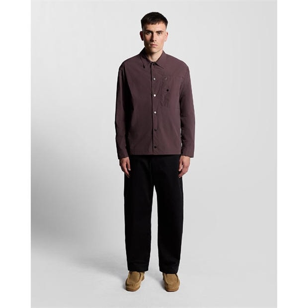 Brown - Lyle and Scott - Crinkle Overshirt