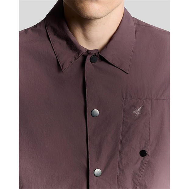 Brown - Lyle and Scott - Crinkle Overshirt
