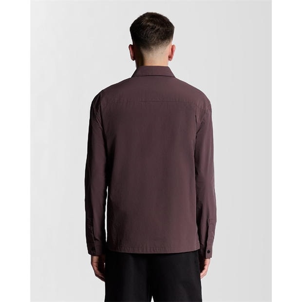 Brown - Lyle and Scott - Crinkle Overshirt
