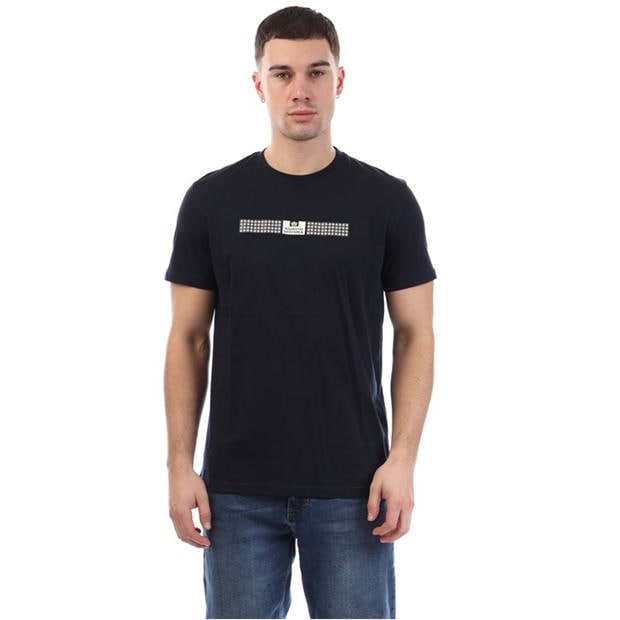 Weekend Offender | Shareck Check T-Shirt | Navy | SportsDirect.com
