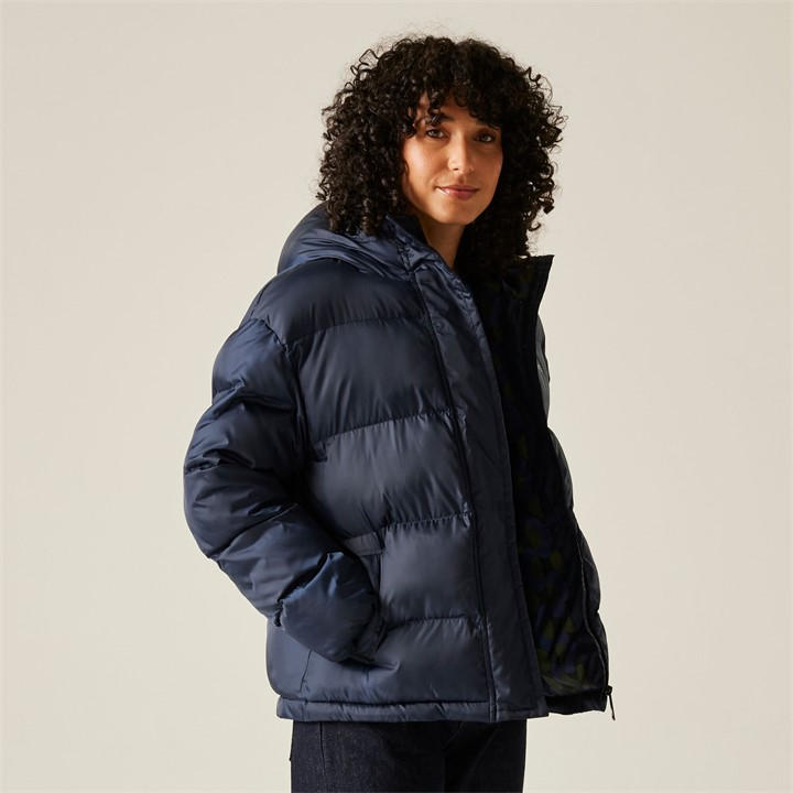 Regatta Women's Blue Orla Kiely Padded Jacket in Size 10, Sports Direct
