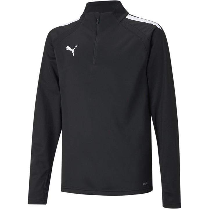 Puma  Kids Black (4) Teamliga 1/4 Zip Top  in Size 11 - 12 Years, Sports Direct