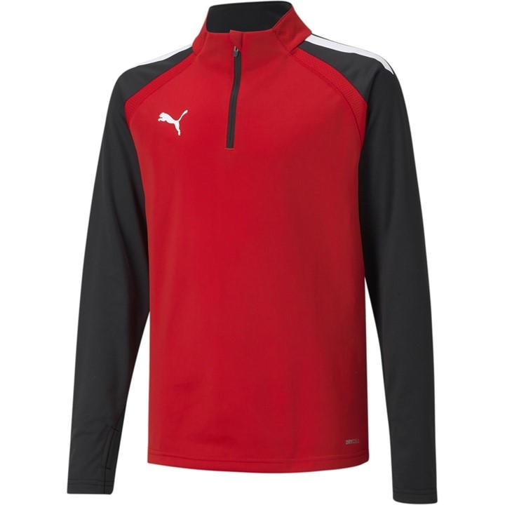 Puma  Kids Red (4) Teamliga 1/4 Zip Top  in Size 14 Years, Sports Direct