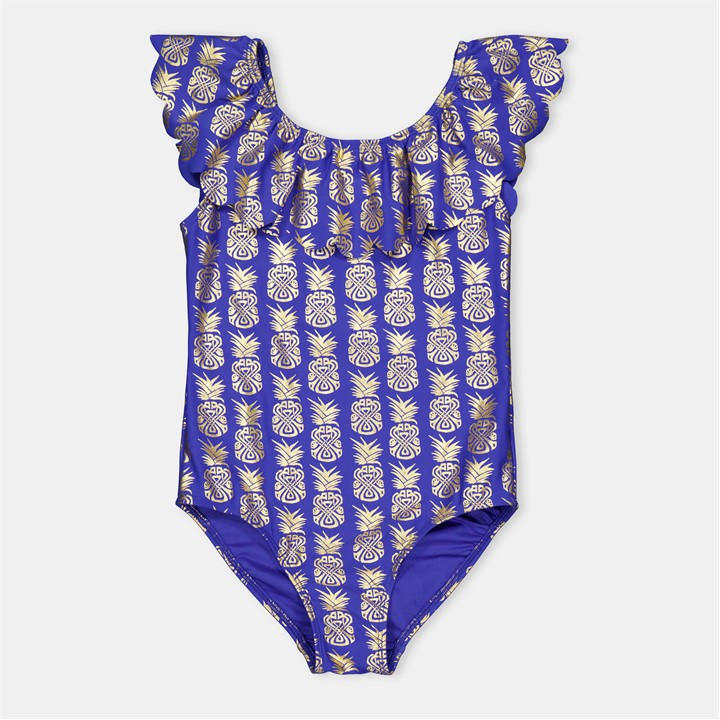 Biba Girls  Kids' Frill Scoop Neck Swimsuit in Size S, Sports Direct