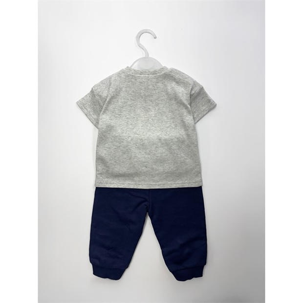Grey/Navy/White - Team - England T-Shirt & Jog Pant