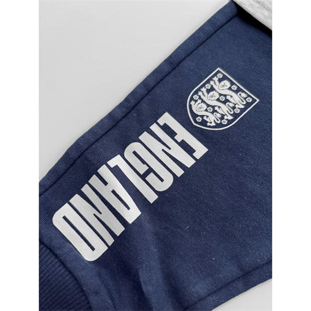 Grey/Navy/White - Team - England T-Shirt & Jog Pant