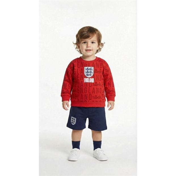 Red - Team - England Crew Neck Sweatshirt