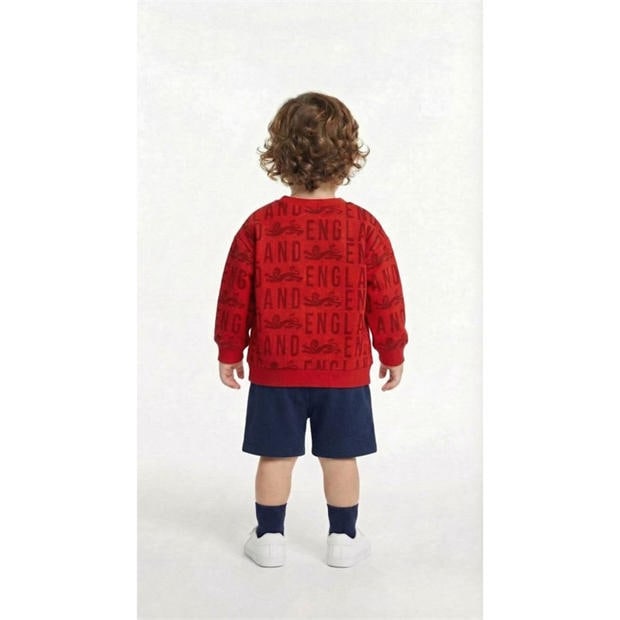 Red - Team - England Crew Neck Sweatshirt