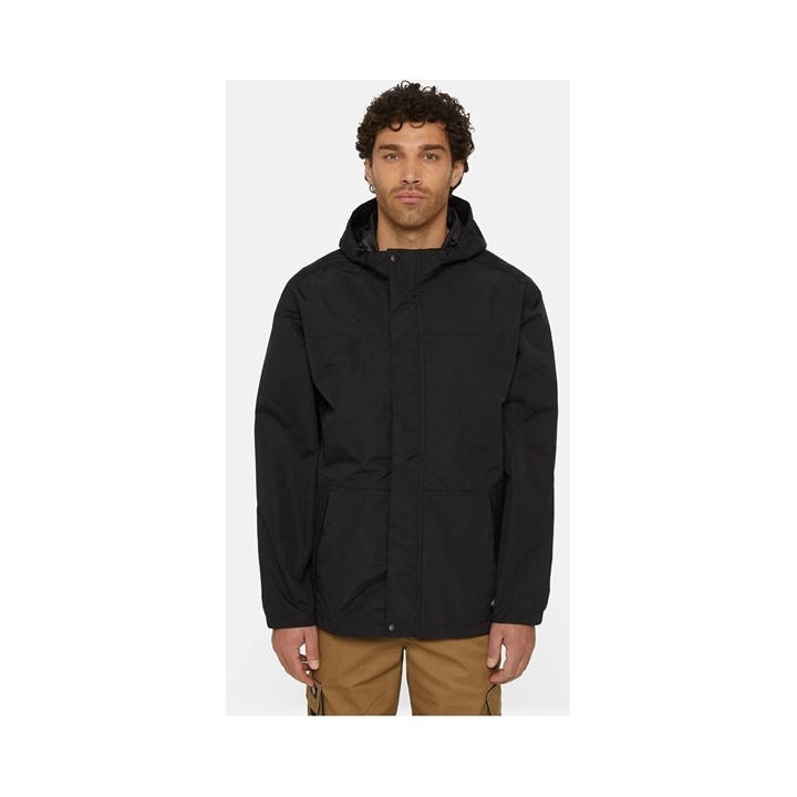 Dickies Men's Black Waterproof Rain Jacket Extra Large