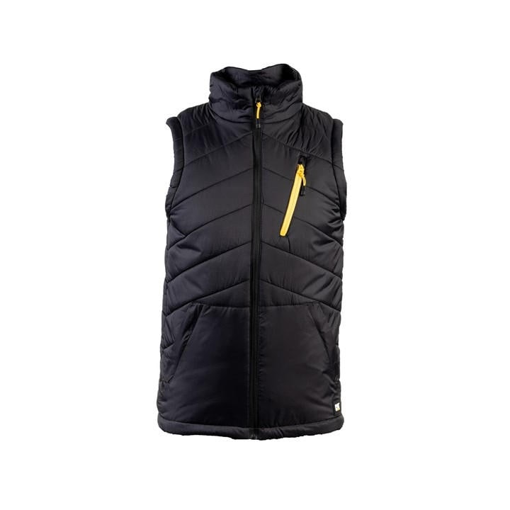 Caterpillar Men's Black Essentials Body Warmer in Size Sml, Sports Direct