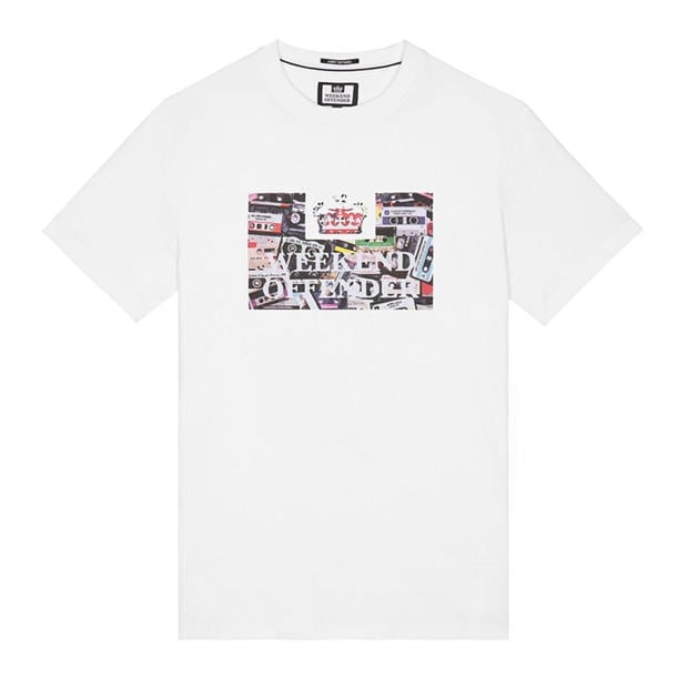 White - Weekend Offender - Keyte Graphic T-Shirt