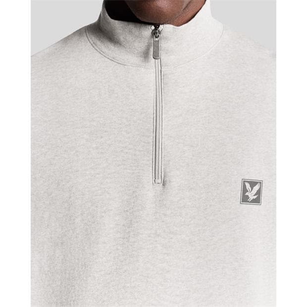 Beige - Lyle and Scott - Loungewear 1/4 Zip Sweatshirt