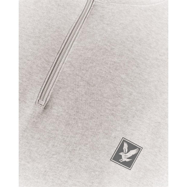 Beige - Lyle and Scott - Loungewear 1/4 Zip Sweatshirt