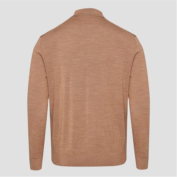 Beige - Gant - Extrafine Merino Wool Polo Shirt