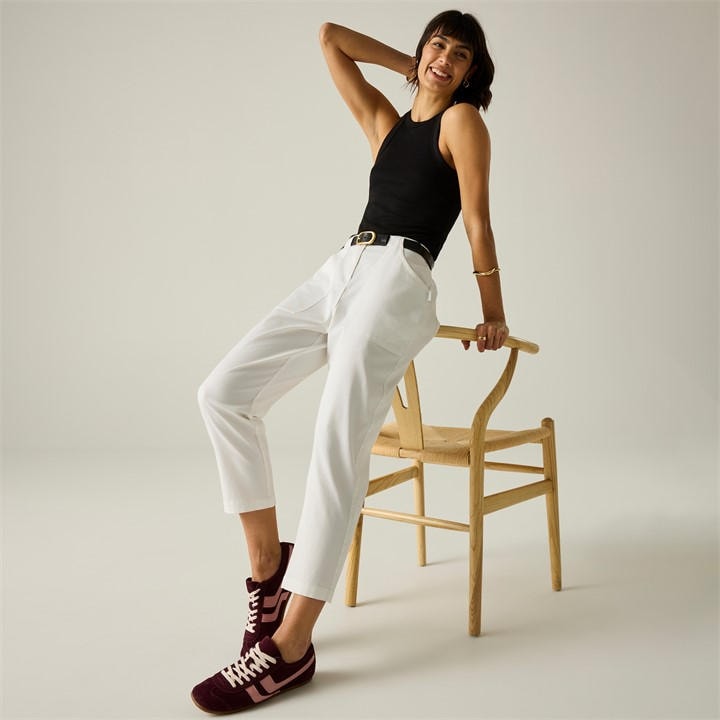 Regatta Women's White Shorebella Capri Trousers in Size 10, Sports Direct