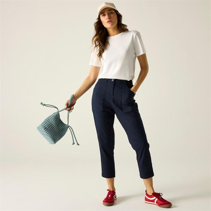 Regatta Women's Blue Shorebella Capri Trousers in Size 12, Sports Direct
