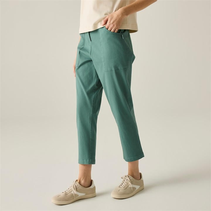 Regatta Women's Green Shorebella Capri Trousers in Size 12, Sports Direct