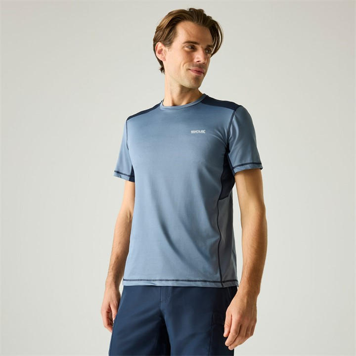 Regatta Men's Blue Virda Lightweight T-Shirt in Size 3XL, Sports Direct
