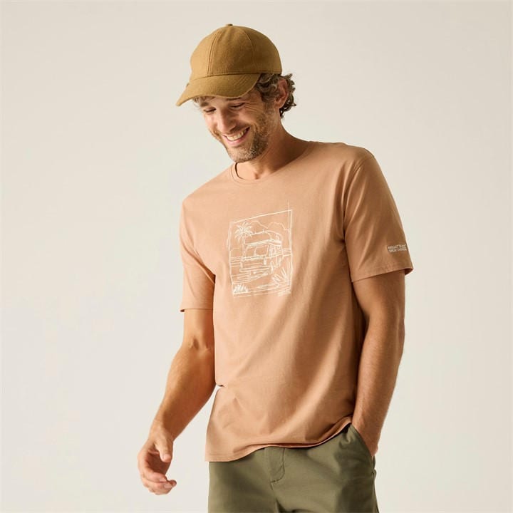 Regatta Men's Italian Clay Cline Ix Breathable T-Shirt in Size L, Sports Direct