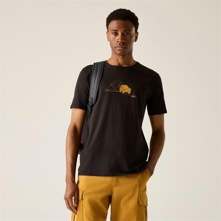 Regatta Men's Blckdsrtjeep Cline Ix Breathable T-Shirt in Size L, Sports Direct