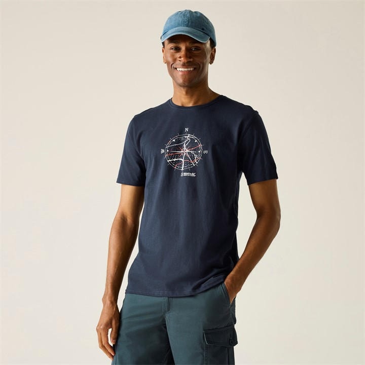 Regatta Men's Beige Cline Ix Breathable T-Shirt in Size M, Sports Direct