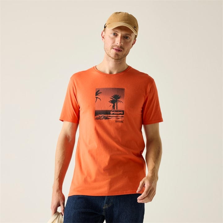 Regatta Men's Tgrlilyornge Cline Ix Breathable T-Shirt in Size XL, Sports Direct