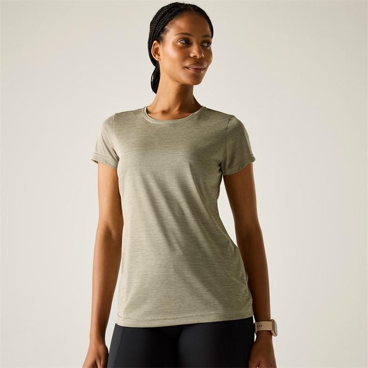 Regatta Women's Beige Fingal Edition Hardwearing T-Shirt in Size 8, Sports Direct