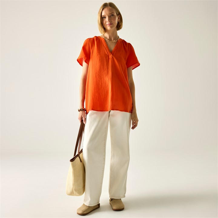 Regatta Women's Orange Blouse Selen - Image 3