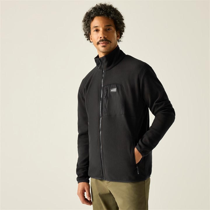Regatta Men's Black Frankie Full Zip Fleece in Size 2XL, Sports Direct