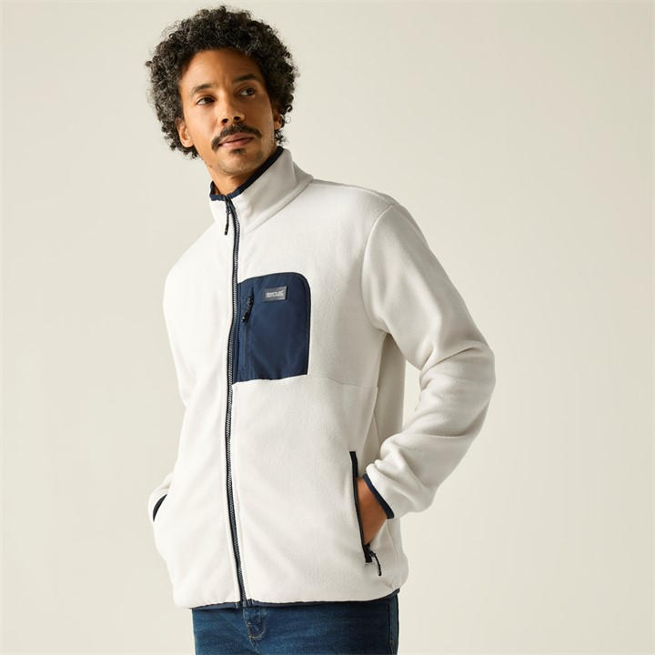 Regatta Men's Frankie Full Zip Fleece - Whtstn/Nvy - XXL - Image 4