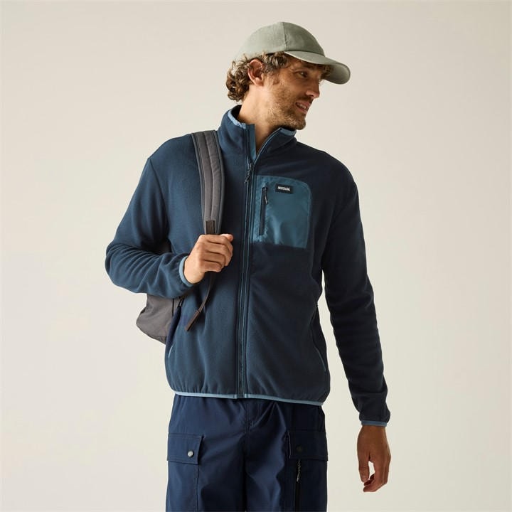 Regatta Men's Nvy/Chinabl Frankie Full Zip Fleece in Size 5XL, Sports Direct