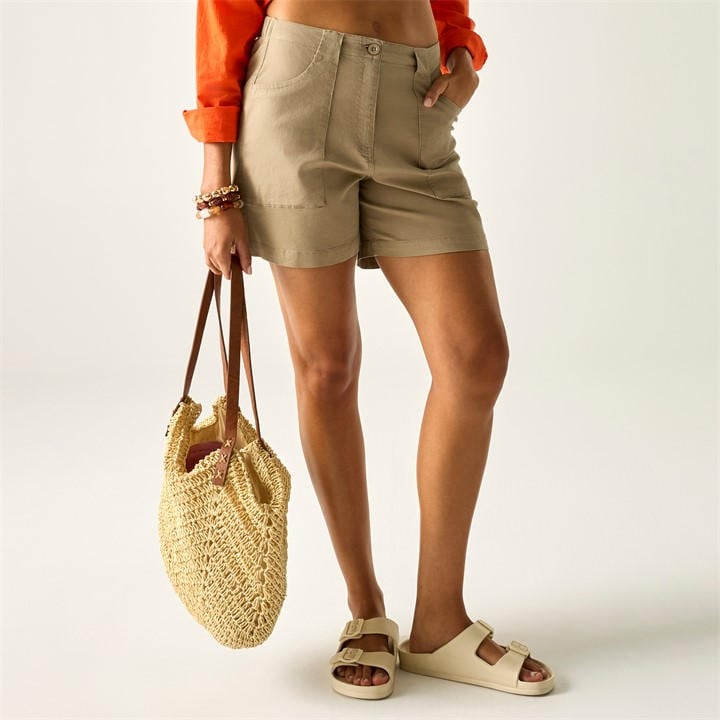 Regatta Women's Cream Liza Shorts in Size 10, Sports Direct