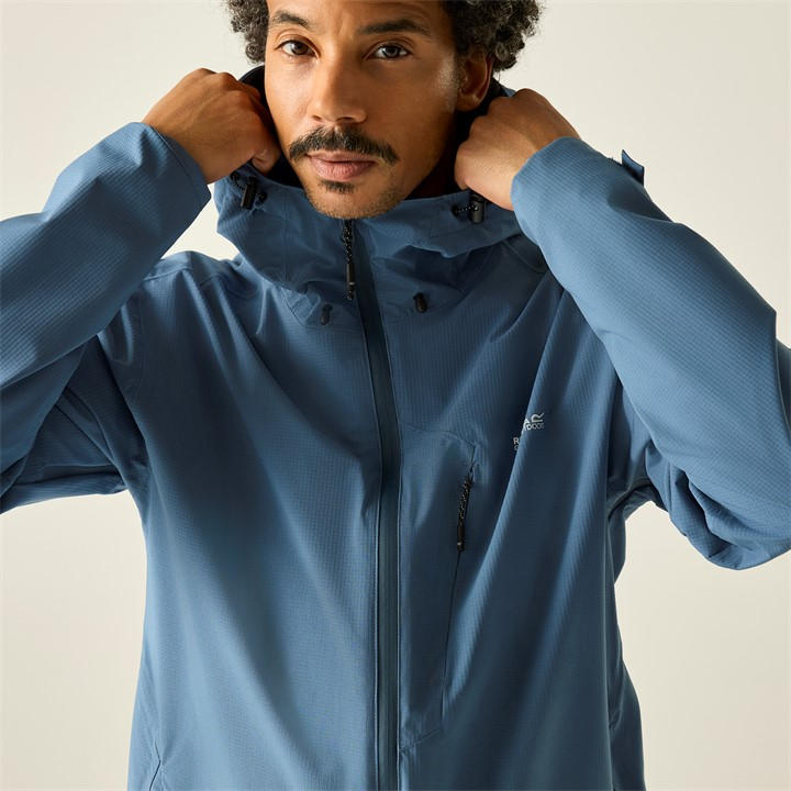 Regatta Men's Blue Oklarna Waterproof Isotex Jacket in Size L, Sports Direct