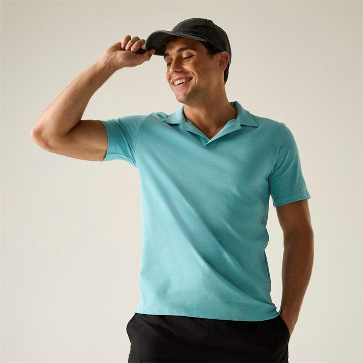 Regatta Men's Beige Hadvo Breathable Polo Shirt in Size XL, Sports Direct