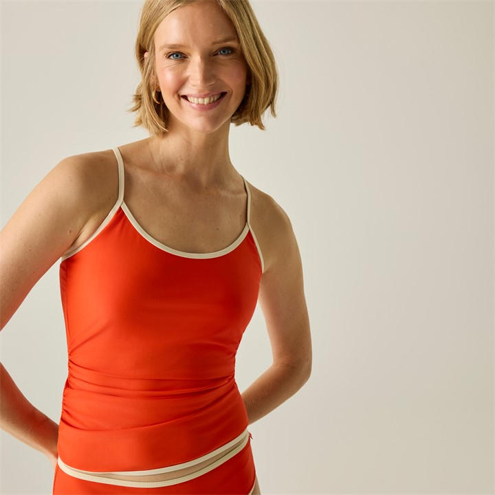 Regatta Women's Tangerinetng Kyra Padded Tankini Top in Size 24, Sports Direct