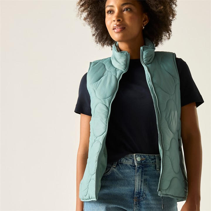 Regatta Women's Green Carlotte Water-Repellent Gilet in Size 20, Sports Direct