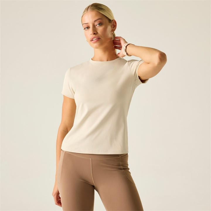 Dare 2B Women's Cream Refresh Quick-Drying T-Shirt in Size 12, Sports Direct