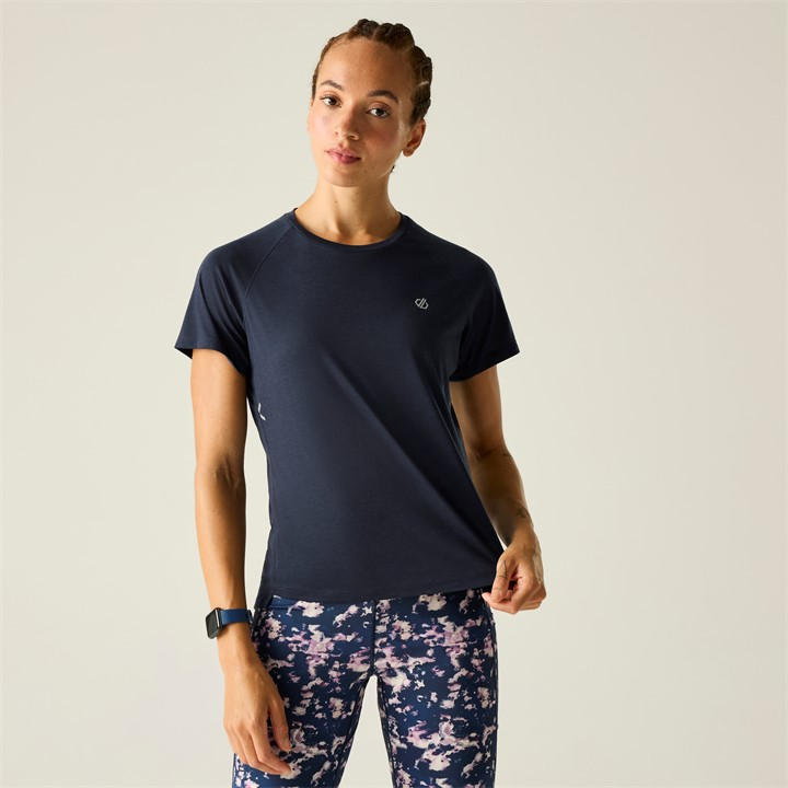 Dare 2B Women's Blue Nimble Quick-Drying T-Shirt in Size 18, Sports Direct