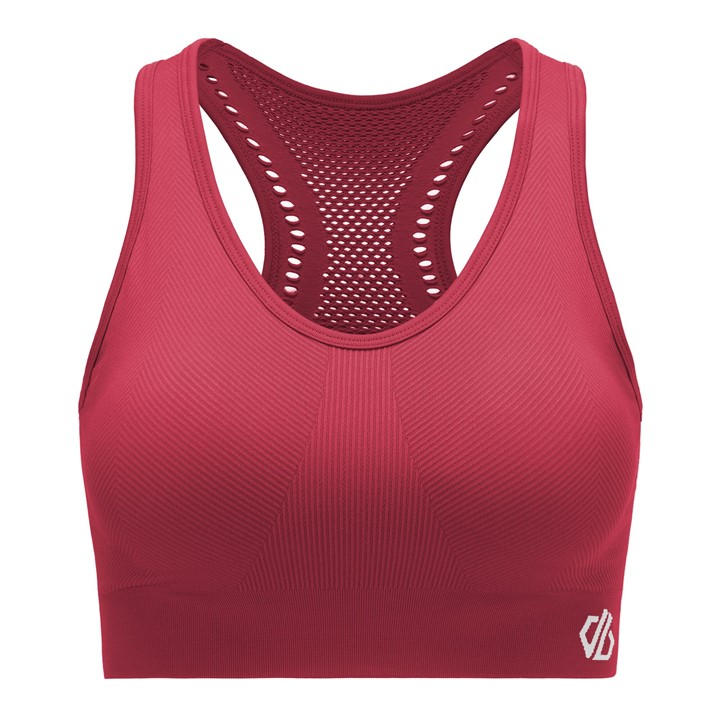 Dare 2B Women' Red React Anti-Bacterial Bra in Size S, Sports Direct
