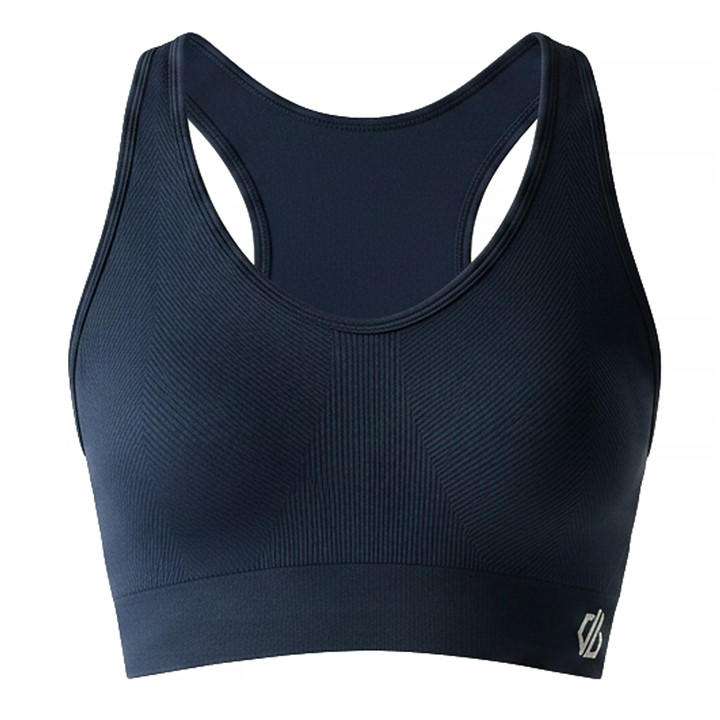 Dare 2B Women's Blue React Anti-Bacterial Bra in Size L, Sports Direct