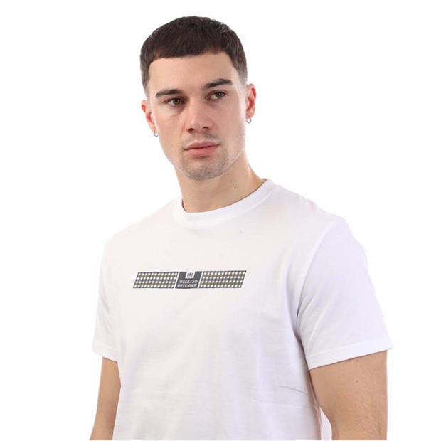 White - Weekend Offender - Shareck Check T-Shirt