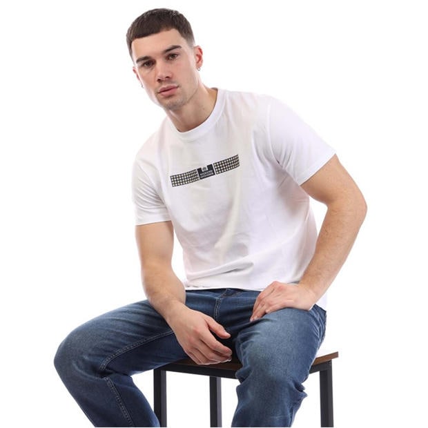 White - Weekend Offender - Shareck Check T-Shirt