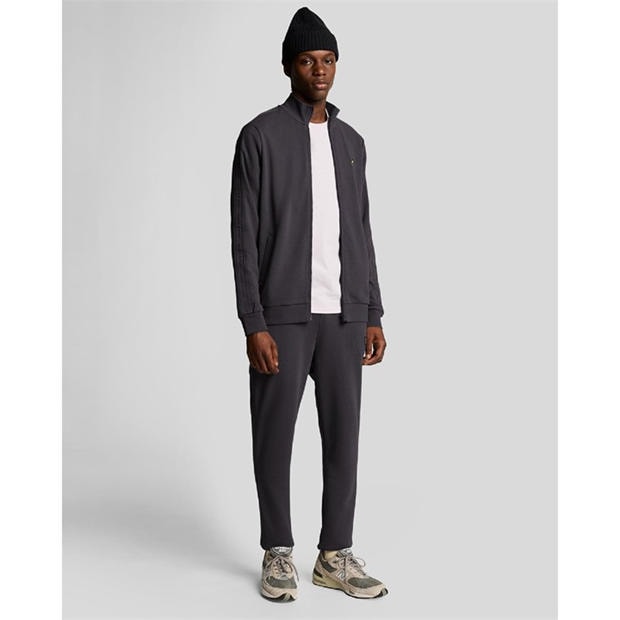 Grey - Lyle and Scott - Tape Track Top